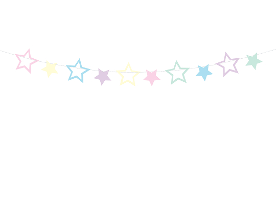 Garland Unicorn - Stars, 1.4 m