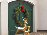 Standing foil balloon Reindeer, 83 x 52 cm, gold