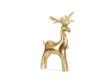 Standing foil balloon Reindeer, 83 x 52 cm, gold