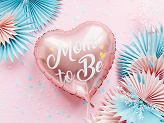 Foil balloon Mom to Be, 35cm, pink