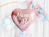 Foil balloon Mom to Be, 35cm, pink