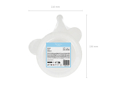 Teddy Bear Head plates, mix, 21x23 cm (1 pkt / 6 pc.)