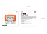 Foil balloon Cassette, 91x58 cm, orange