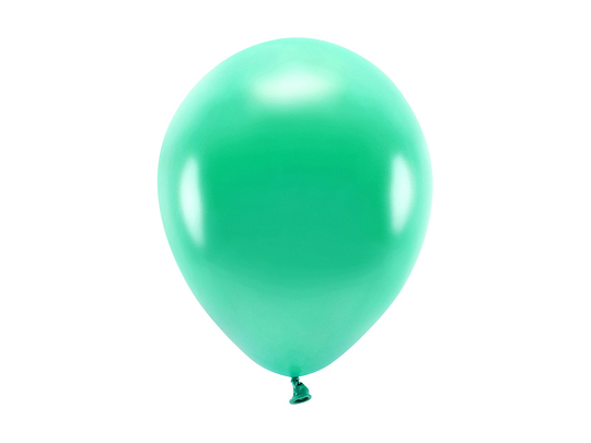 Eco Balloons 26cm metallic, green (1 pkt / 10 pc.)