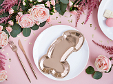 Plates Same penis forever, rose gold, 26.5x15.5cm (1 pkt / 6 pc.)