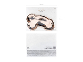 Plates Same penis forever, rose gold, 26.5x15.5cm (1 pkt / 6 pc.)