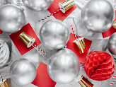 Glossy Balloons 30cm, silver (1 pkt / 10 pc.)