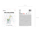 Foil balloon Llama, 39x61cm, mix