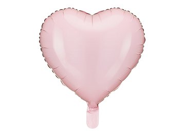 Foil balloon Heart, 45 cm, light pink