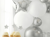 Glossy Balloons 12 cm, silver (1 pkt / 50 pc.)