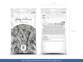 Glossy Balloons 12 cm, silver (1 pkt / 50 pc.)