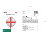 Foil balloon English Flag, 35 cm, mix