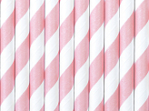Paper Straws, light pink, 19.5cm (1 pkt / 10 pc.)