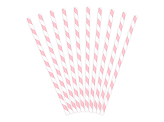 Paper Straws, light pink, 19.5cm (1 pkt / 10 pc.)