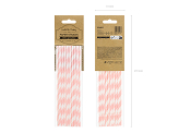 Paper Straws, light pink, 19.5cm (1 pkt / 10 pc.)