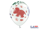 Balloons 30cm, Dinosaurs, Pastel Pure White (1 pkt / 50 pc.)