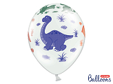Balloons 30cm, Dinosaurs, Pastel Pure White (1 pkt / 50 pc.)