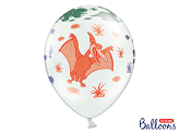 Balloons 30cm, Dinosaurs, Pastel Pure White (1 pkt / 50 pc.)