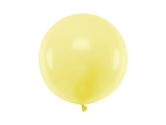 Round Balloon 60cm, Pastel Light Yellow