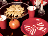 Striped Bow Napkins, 16x13 cm, mix (1 pkt / 12 pc.)