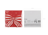Striped Bow Napkins, 16x13 cm, mix (1 pkt / 12 pc.)