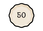 Paper plates ''Hello 50'', mix, 18 cm (1 pkt / 6 pc.)