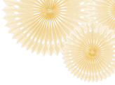 Decorative Rosettes, Light Cream, 20-30cm (1 pkt / 3 pc.)