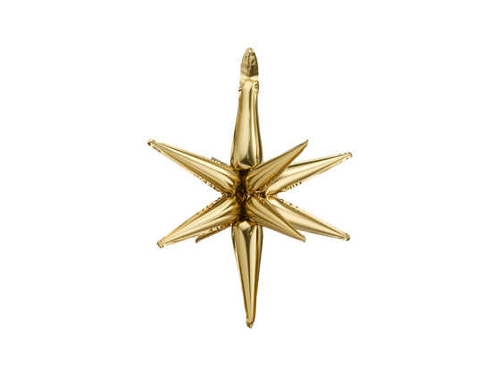 3D foil balloon Star, 50cm, gold