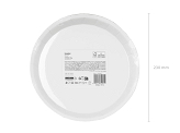 Paper plates Pumpkins and acorns, 23 cm, orange (1 pkt / 6 pc.)