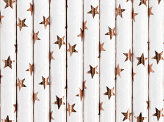 Paper Straws, light rose gold, 19.5cm (1 pkt / 10 pc.)