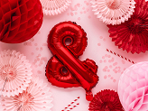 Foil Balloon sign ''&'' 35cm, red