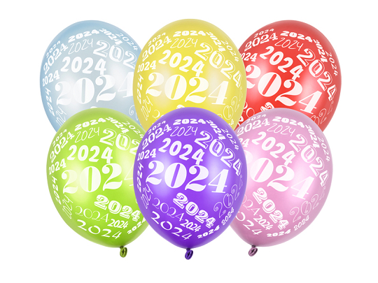 Balloons 30cm, 2024, Metallic mix (1 pkt / 50 pc.)