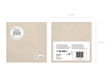 Paper Napkins, beige, 33x33 cm (1 pkt / 20 pc.)