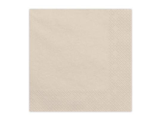 Paper Napkins, beige, 33x33 cm (1 pkt / 20 pc.)