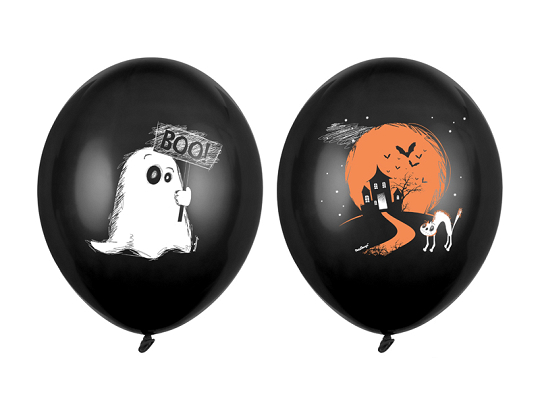 Balloons 30cm, Ghost, Pastel Black (1 pkt / 50 pc.)