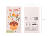 Circus Cupcake Toppers, 9-11.5 cm, mix (1 pkt / 6 pc.)