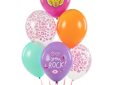 Balloons 30 cm, You Rock, mix (1 pkt / 50 pc.)