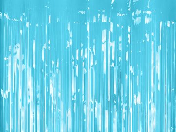 Party curtain, light sky-blue, 100x200cm