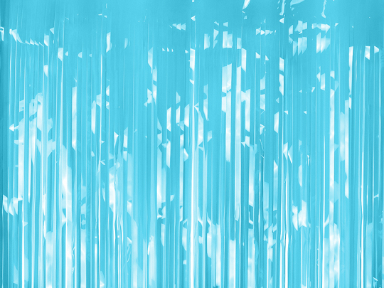 Party curtain, light sky-blue, 100x200cm
