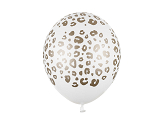 Balloons 30 cm, Spots, Pastel Pure White (1 pkt / 50 pc.)
