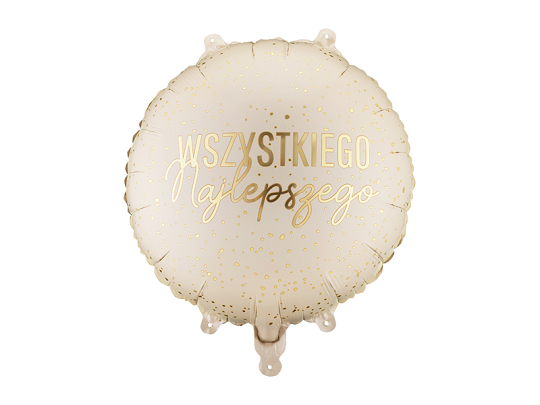 Foil balloon tablet ''Wszystkiego Najlepszego'', 35x35 cm, mix