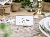 Place card holders Triangles, gold, 2.3 cm (1 pkt / 10 pc.)