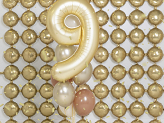 Foil Balloon Number '9', 86 cm, gold