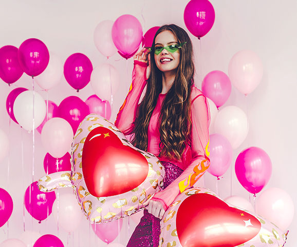 Heliumflasche, rosa/türkis, für 30 Luftballons  Ballonaccessories \  Heliumflaschen Partydeco - Hurtownia Balonów